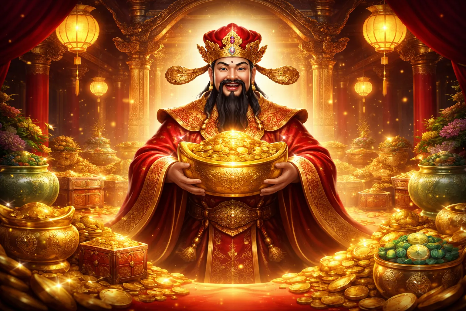 Người đàn ông vui vẻ sử dụng ứng dụng f18678 Android với các yếu tố thể thao và casino
